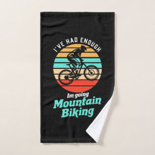 I Am Going Mountain Biking Hand Towel