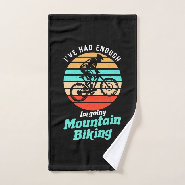 I Am Going Mountain Biking Hand Towel (Hand Towel)