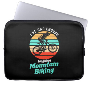I Am Going Mountain Biking Laptop Sleeve