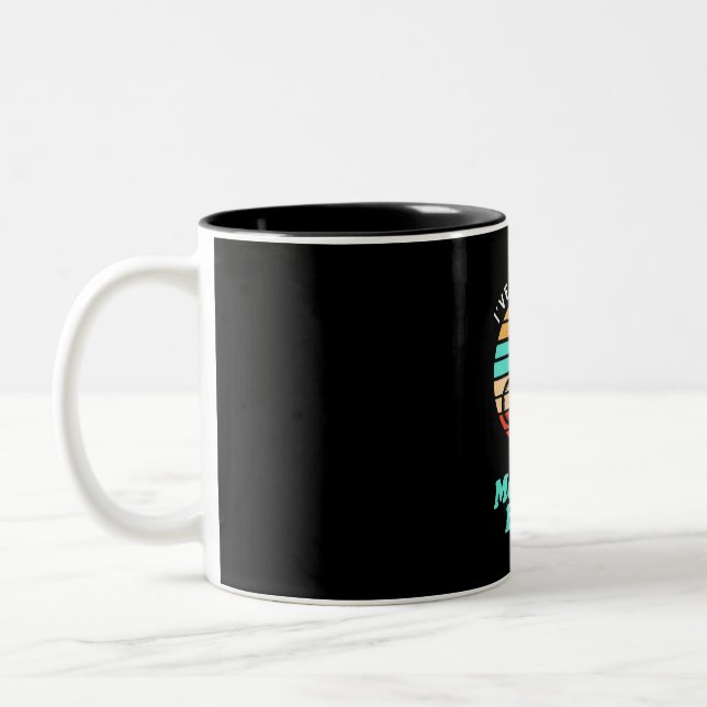 I Am Going Mountain Biking Two-Tone Coffee Mug (Left)
