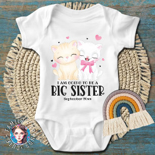 I Am Going To Be A Big Sister Baby Announcement Baby Bodysuit