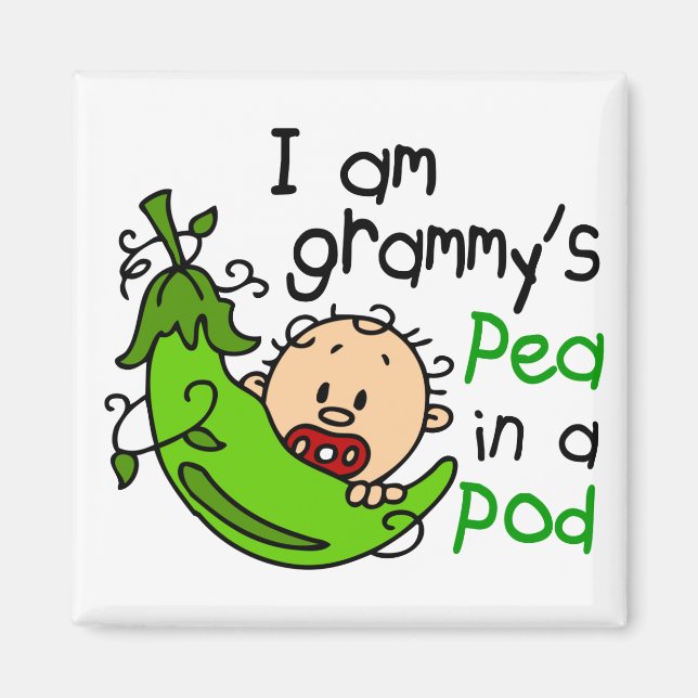 I am Grammy's Pea In A Pod Magnet (Front)