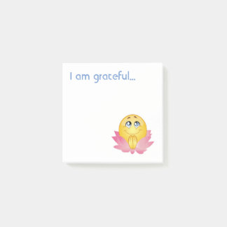 I am grateful post-it notes