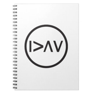 I am greater than my highs and lows - circle notebook