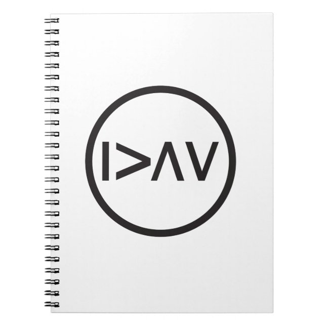 I am greater than my highs and lows - circle notebook (Front)
