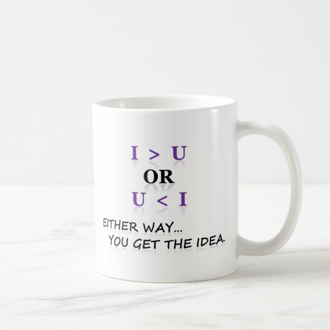 i am greater than you coffee mug (Right)