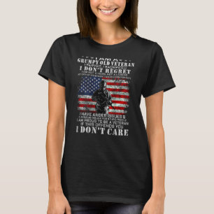 I Am Grumpy Old Veteran I Served I Sacrificed I Do T-Shirt
