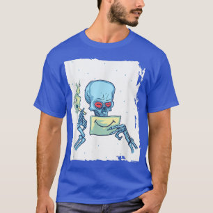 I Am Happy - Funny Smoking Skeleton Skull Smiling T-Shirt