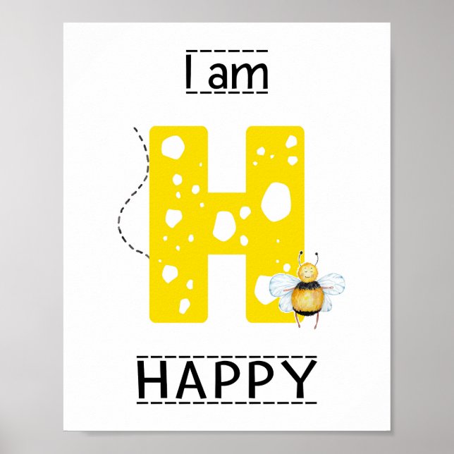 I am happy poster (Front)