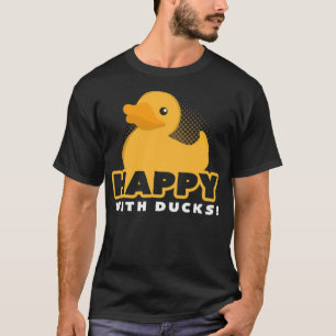 I am happy with the squeaky ducks  ducks labrador  T-Shirt