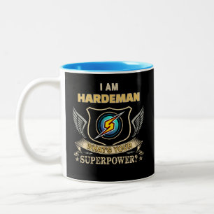 I Am HARDEMAN What's Your Superpower Two-Tone Coffee Mug