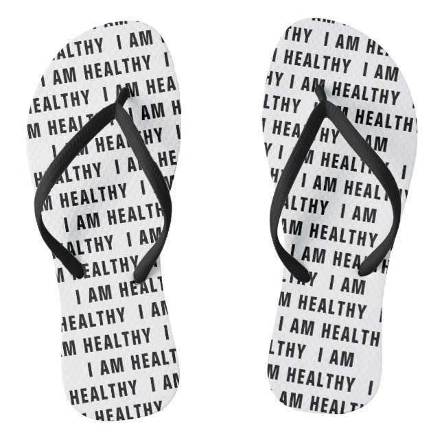I am Healthy Thongs (Footbed)