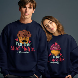 I Am Her Stud Muffin Valentines Day Couple Matchin Sweatshirt