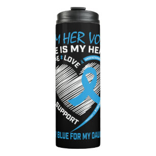 I am her voice she is my heart Autism awareness cl Thermal Tumbler