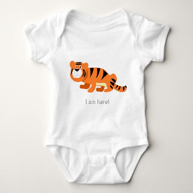 I am here baby bodysuit (Front)