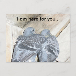 I am here for you... postcard