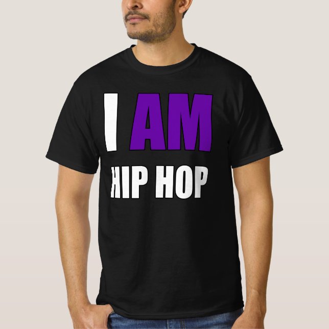 "I AM HIP HOP" PURPLE LETTER TOP (Front)