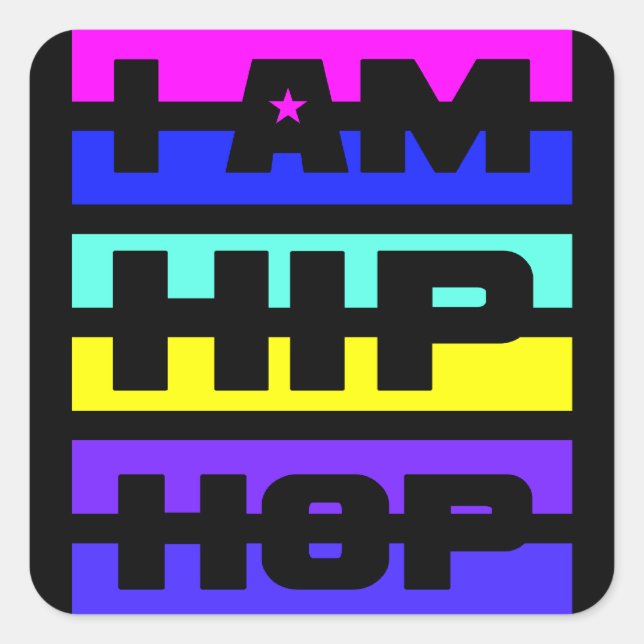 I Am Hip Hop stickers (Front)