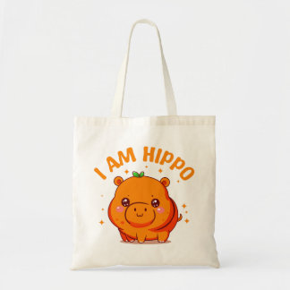 I am Hippo - Funny Hippo Tote Bag
