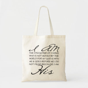 I am His Christian Inspiration Tote Bag