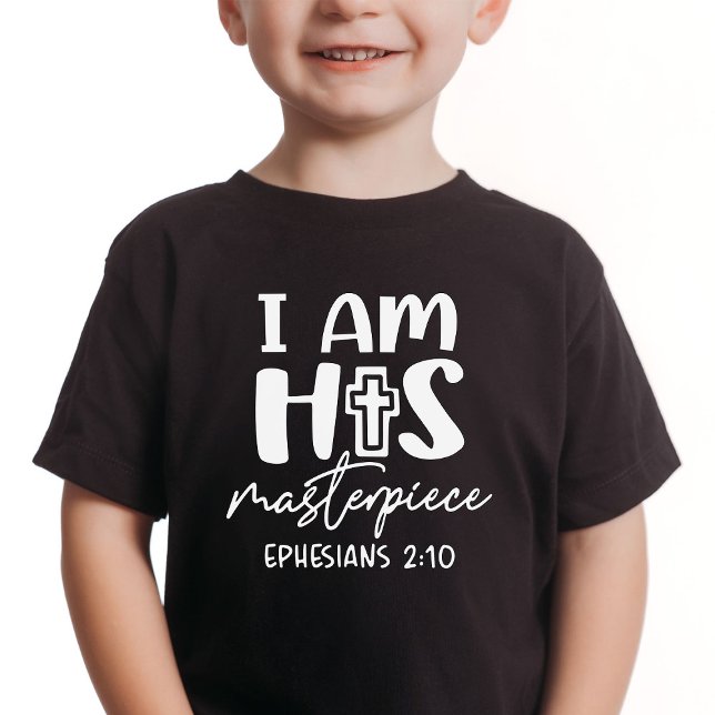 I Am His Masterpiece Ephesians 2:10 Baby Kid Shirt (Creator Uploaded)