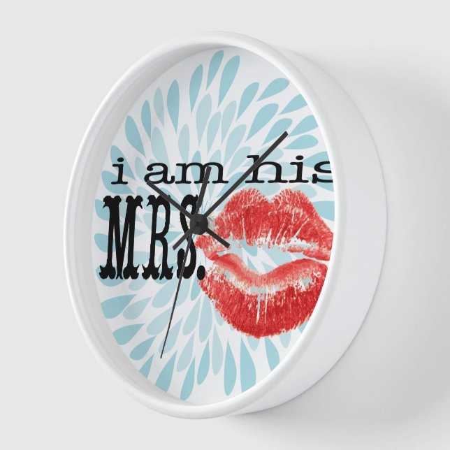 I am His Mrs. Wall Clock (Angle)