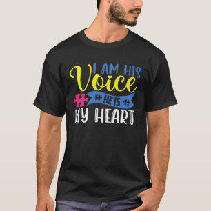 I Am His Voice Autism Awareness Autism Speaks Apri T-Shirt
