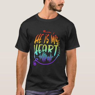 I Am His Voice He Is My Heart Autism Awareness  Wa T-Shirt