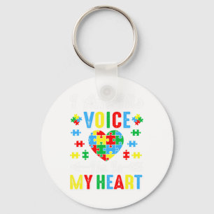 I Am His Voice He Is My Heart Autism Mum Autism Aw Key Ring