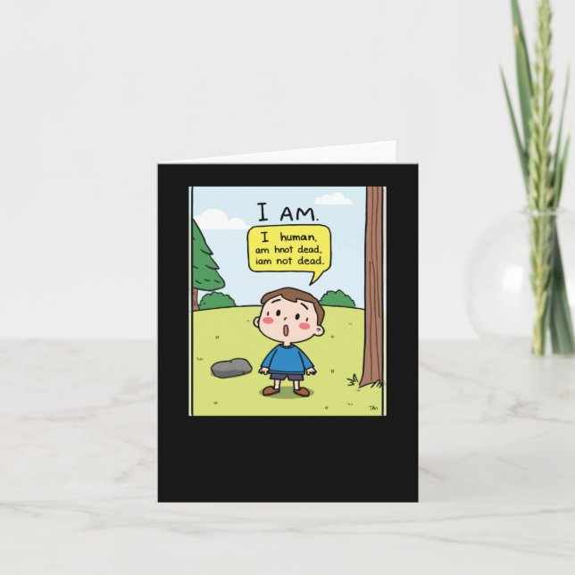I Am Human  Card (Front)