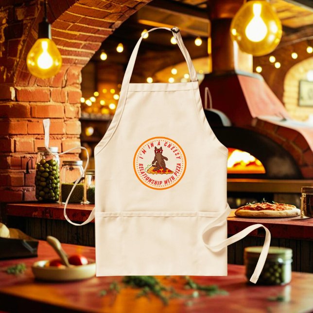 I Am in a Cheesy Relationship with Pizza – Funny  Standard Apron (Creator Uploaded)