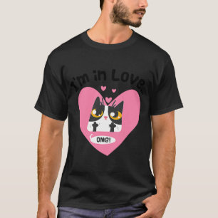 I am in love cat in a heart T-Shirt