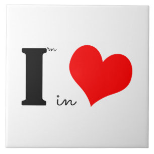 I Am In Love Ceramic Tile