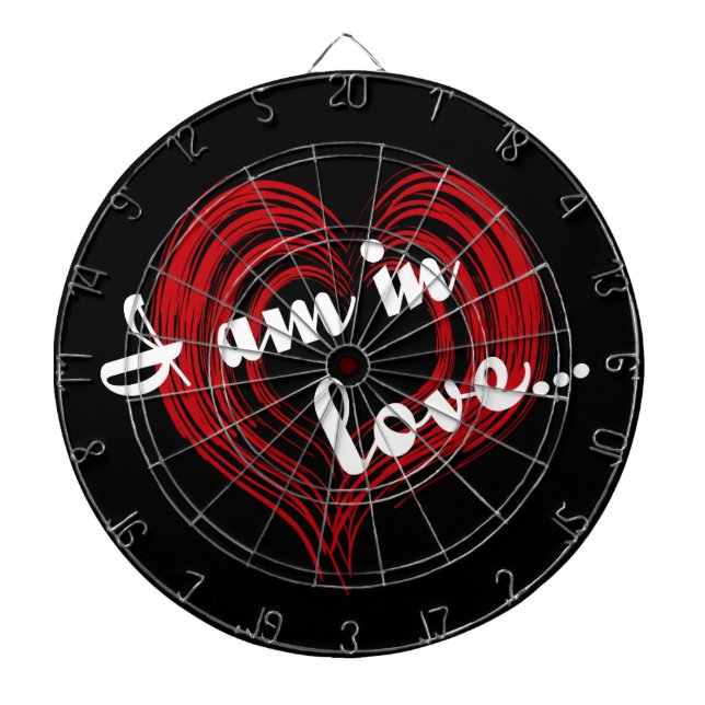 I am in love... dartboard (Front)