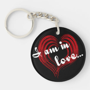 I am in love... key ring
