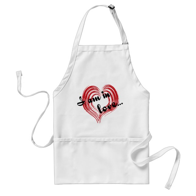 I am in love... standard apron (Front)
