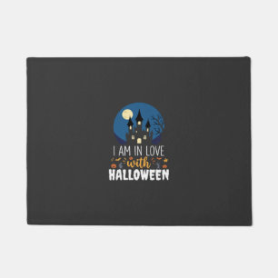 I Am In Love With Halloween Haunted Castle_1 Doormat