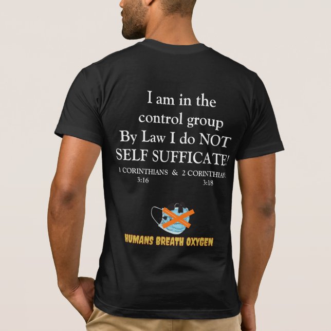 I AM IN THE CONTROL GROUP SNAKE MASK SCULL T-Shirt (Back)