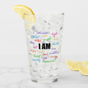 I Am Inspiration, Positive, Religious, Christian Glass