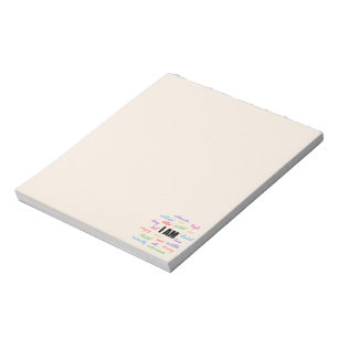 I Am Inspiration, Positive, Religious, Christian Notepad