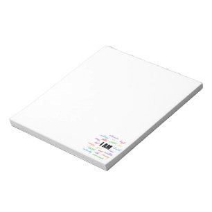 I Am Inspiration, Positive, Religious, Christian Notepad
