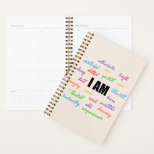 I Am Inspiration, Positive, Religious, Christian Planner