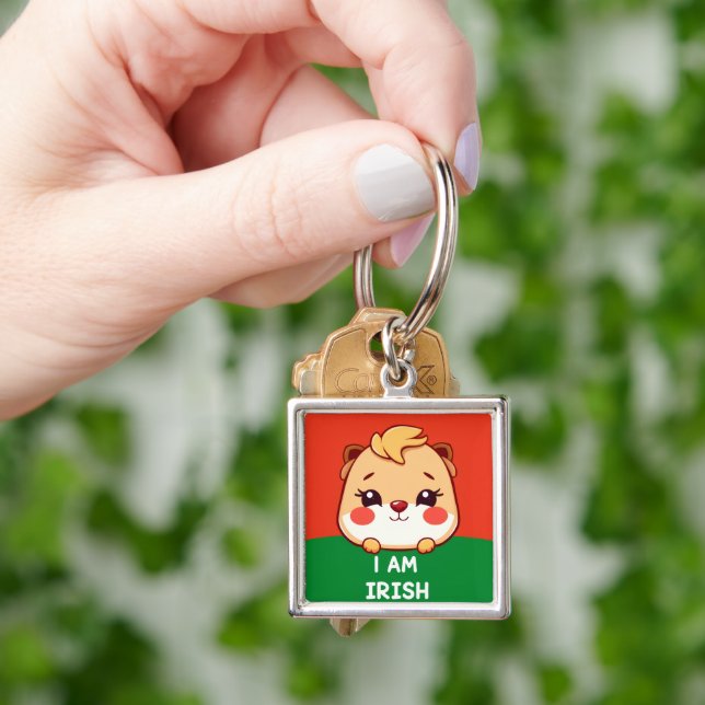 I am Irish cute animal Key Ring (Hand)