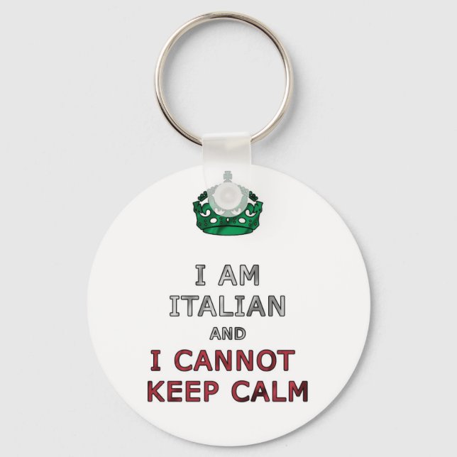 i am italian i cant not keep key ring (Front)