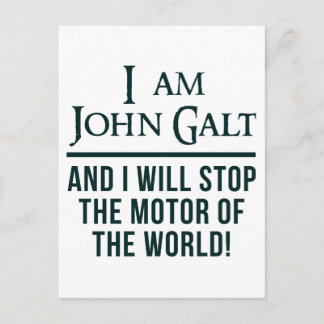 I Am John Galt Postcard