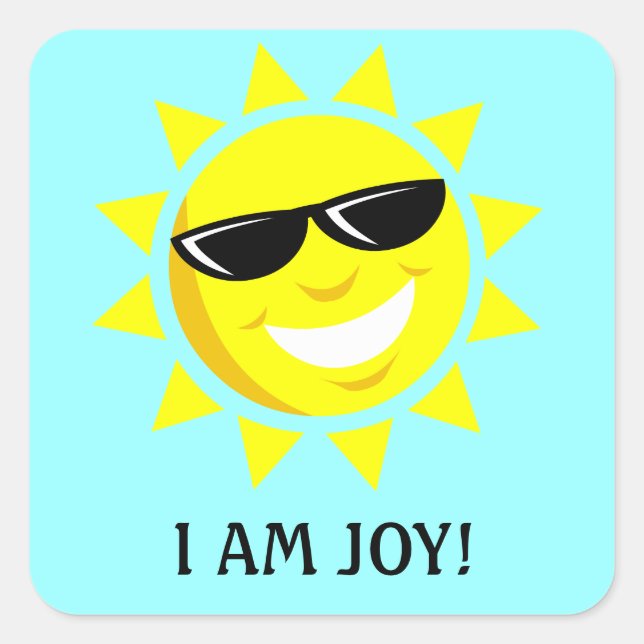 "I AM JOY!" sticker (Front)