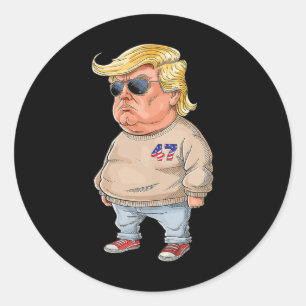 I Am Just A Chill Guy - Funny Chill Guy Meme Trump Classic Round Sticker