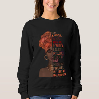 I Am Kalinda Black Woman History Month 2020 Pride  Sweatshirt
