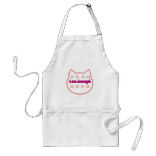 I am kenough t-shert cat  standard apron