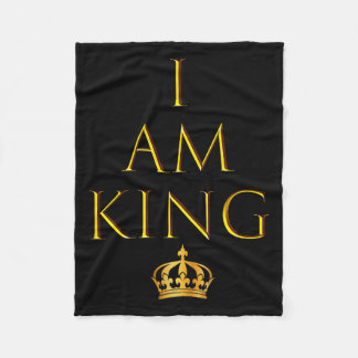 I Am King T Shirt  Fleece Blanket